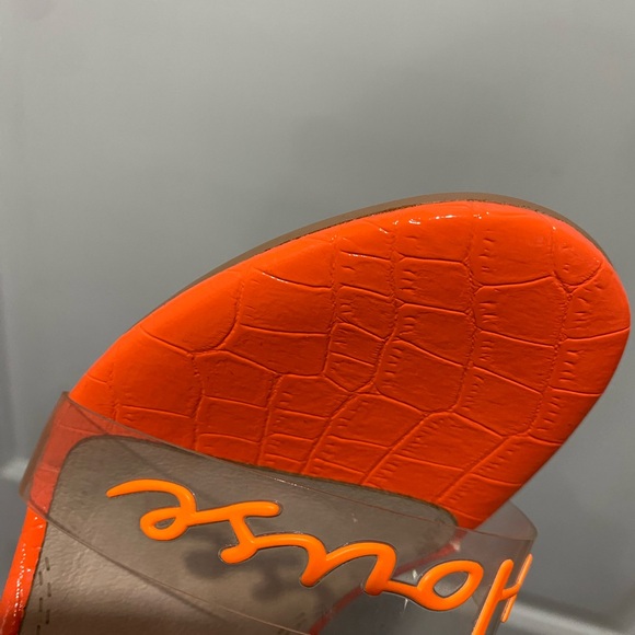 Shane Justin Fashion House Heels Orange size 7 in box/dustbags - Picture 6 of 9